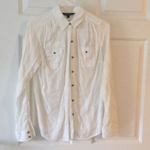 Express textured button down shirt